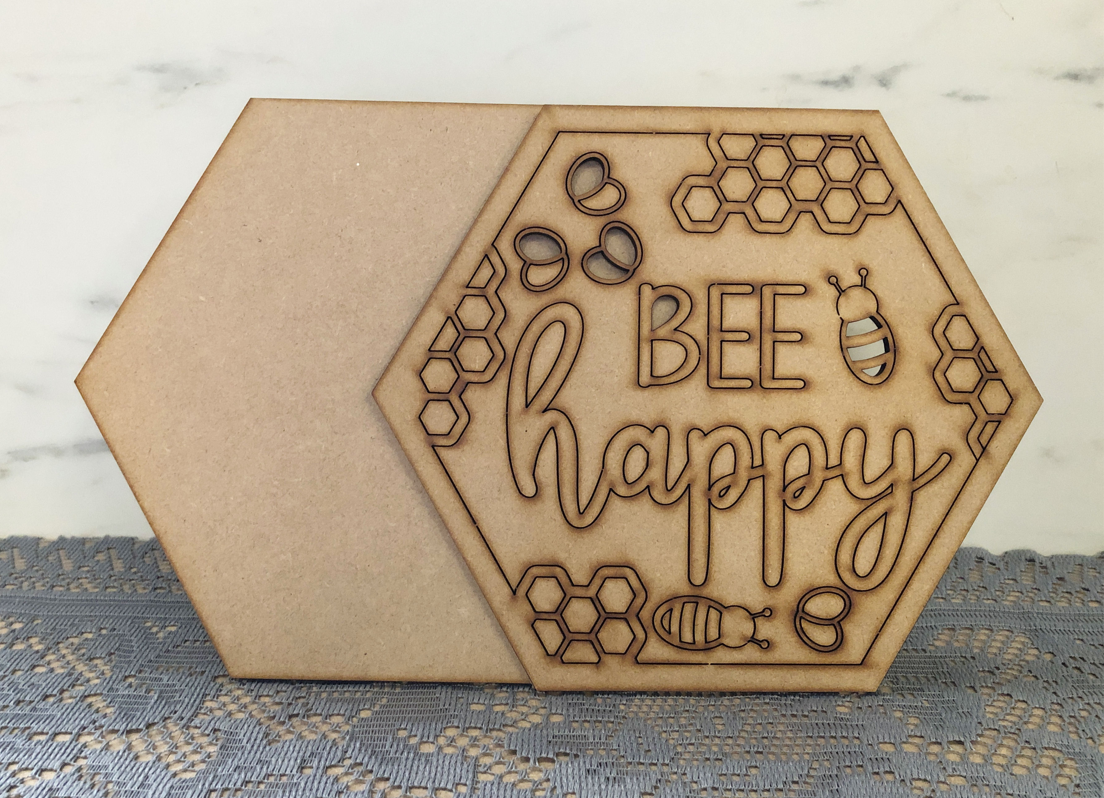 Bee Happy Layering Hexagon Kit